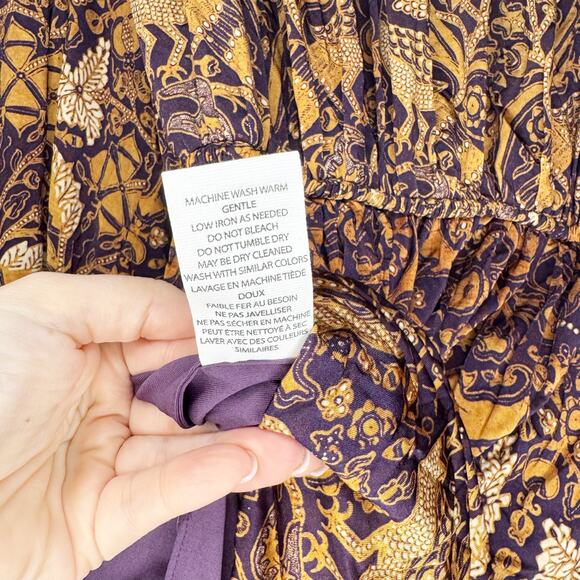 Ulla Johnson Wilhemina Printed Long Sleeve Mini Dress Small - Picture 12 of 13